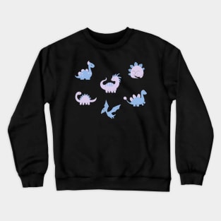 Cute Pastel Dinosaurs Crewneck Sweatshirt